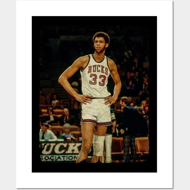 Kareem Abdul Jabbar in Bucks Wall Art by MJ23STORE